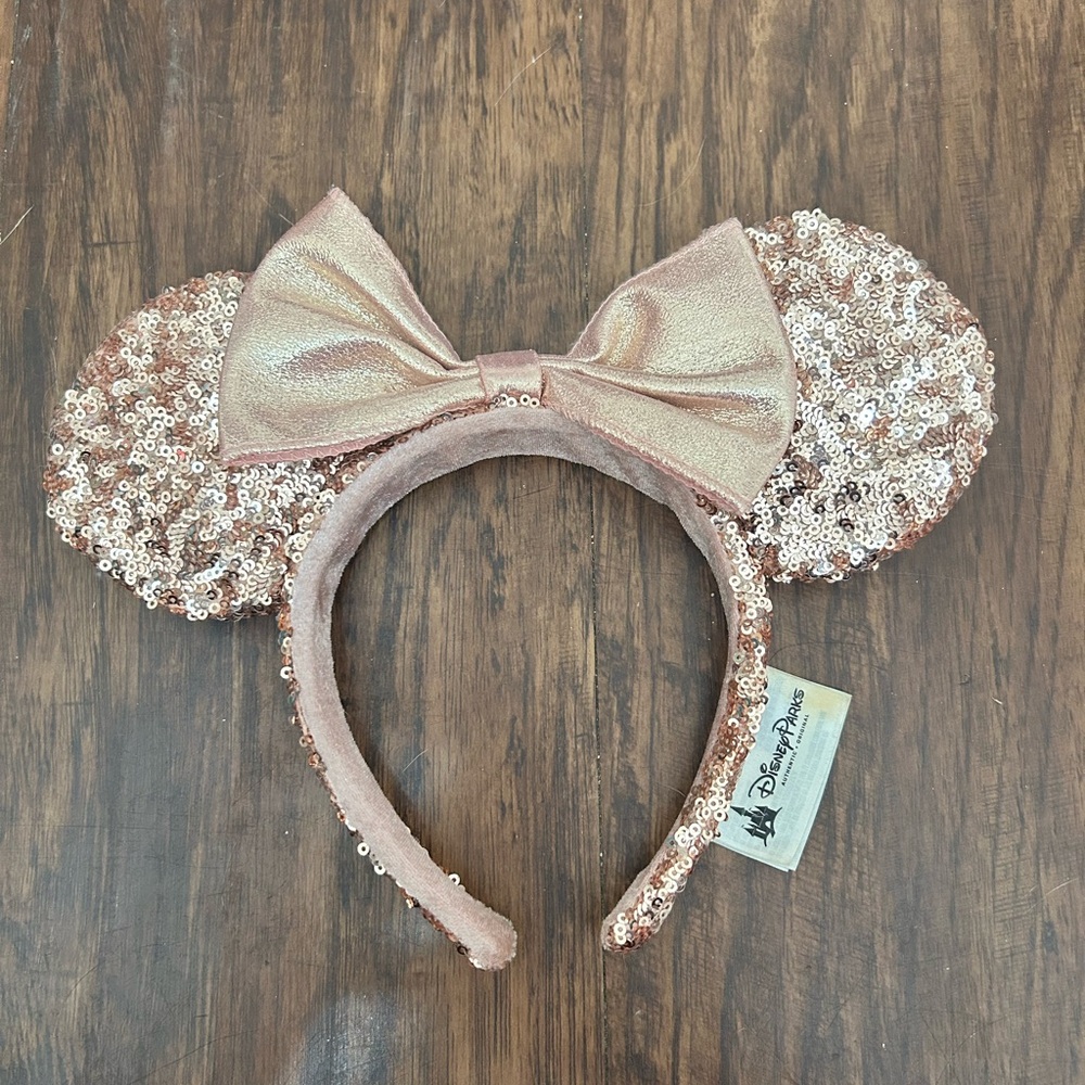 Disney Rose Gold Sequin Headband